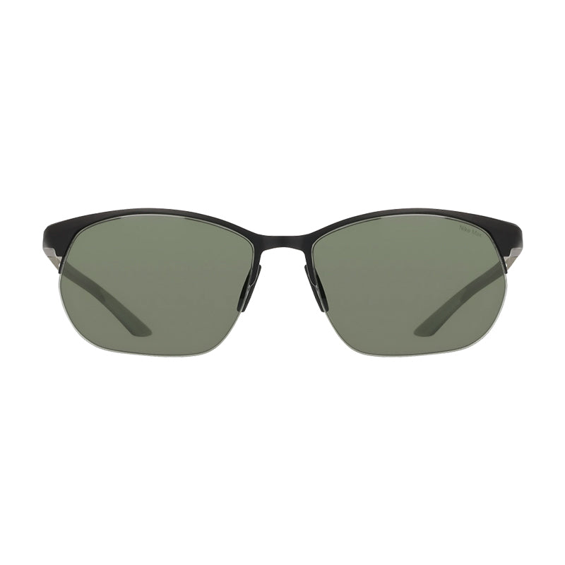 Nike Nike Sunglasses Square Full Rim, Matte Black Frame and Green Lens NIKEMODERNMETALZONENIU3289X011
