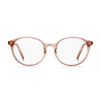 Marc Jacobs Eyeglasses Round Full Rim, Transparent Pink Frame and Clear Demo Lenses Lens MARC711/F035J00