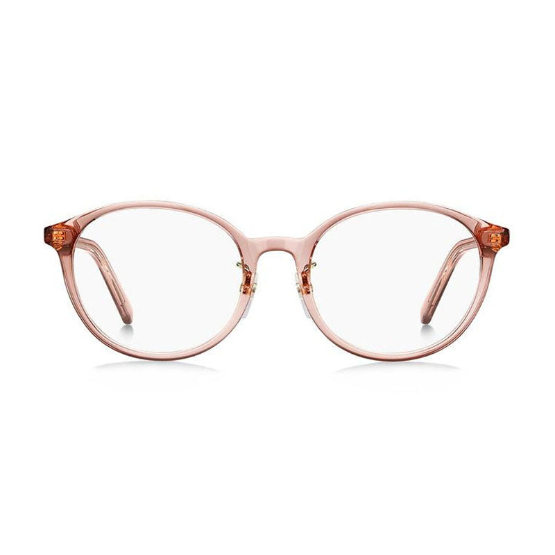 Marc Jacobs Eyeglasses Round Full Rim, Transparent Pink Frame and Clear Demo Lenses Lens MARC711/F035J00