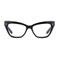 Valentino Eyeglasses Cat Eye Full Rim, Havana Frame and Clear Demo Lens Lens VLX-140B