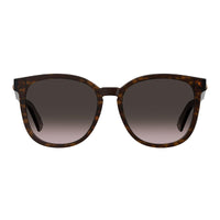 Moschino Sunglasses Square Full Rim, Dark Havana Frame and Brown Gradient Lens MOS074/F/S0086HA