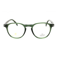 David Beckham Eyeglasses Round Full Rim, Transparent Green Frame and Clear Demo Lenses Lens DB101801ED00