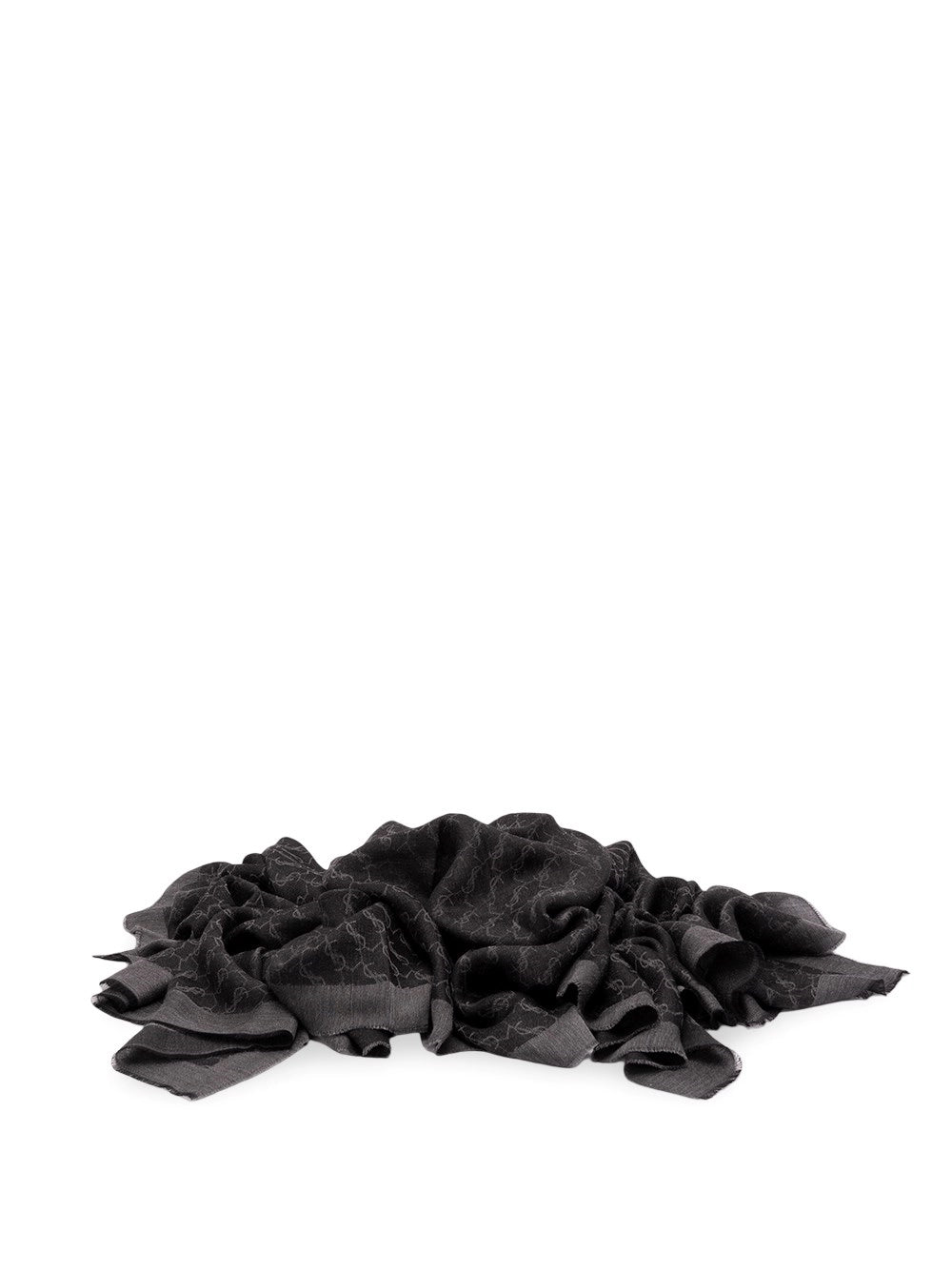 Saint laurent Saint Laurent Men Cassandre Scarf In Cashmere And Silk Jacquard