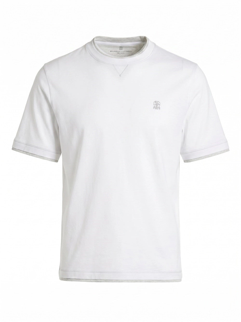 Brunello Cucinelli Men T-Shirt With Faux-Layering
