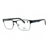 Lacoste Eyeglasses Square Full Rim, Matte Black Frame and Clear Demo Lens Lens L2286002