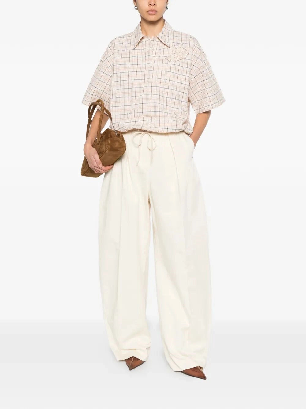 Prada Women Cropped Shirt