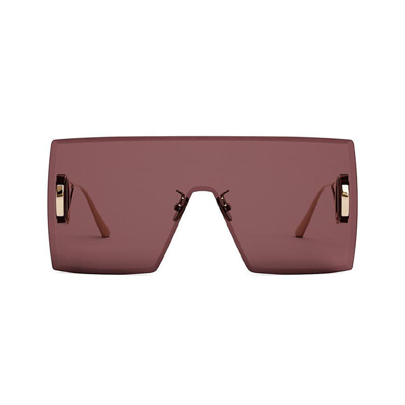 Dior Sunglasses Shield Rimless, Gold Frame and Burgundy Lens 30MONTAIGNEM1UB0D0