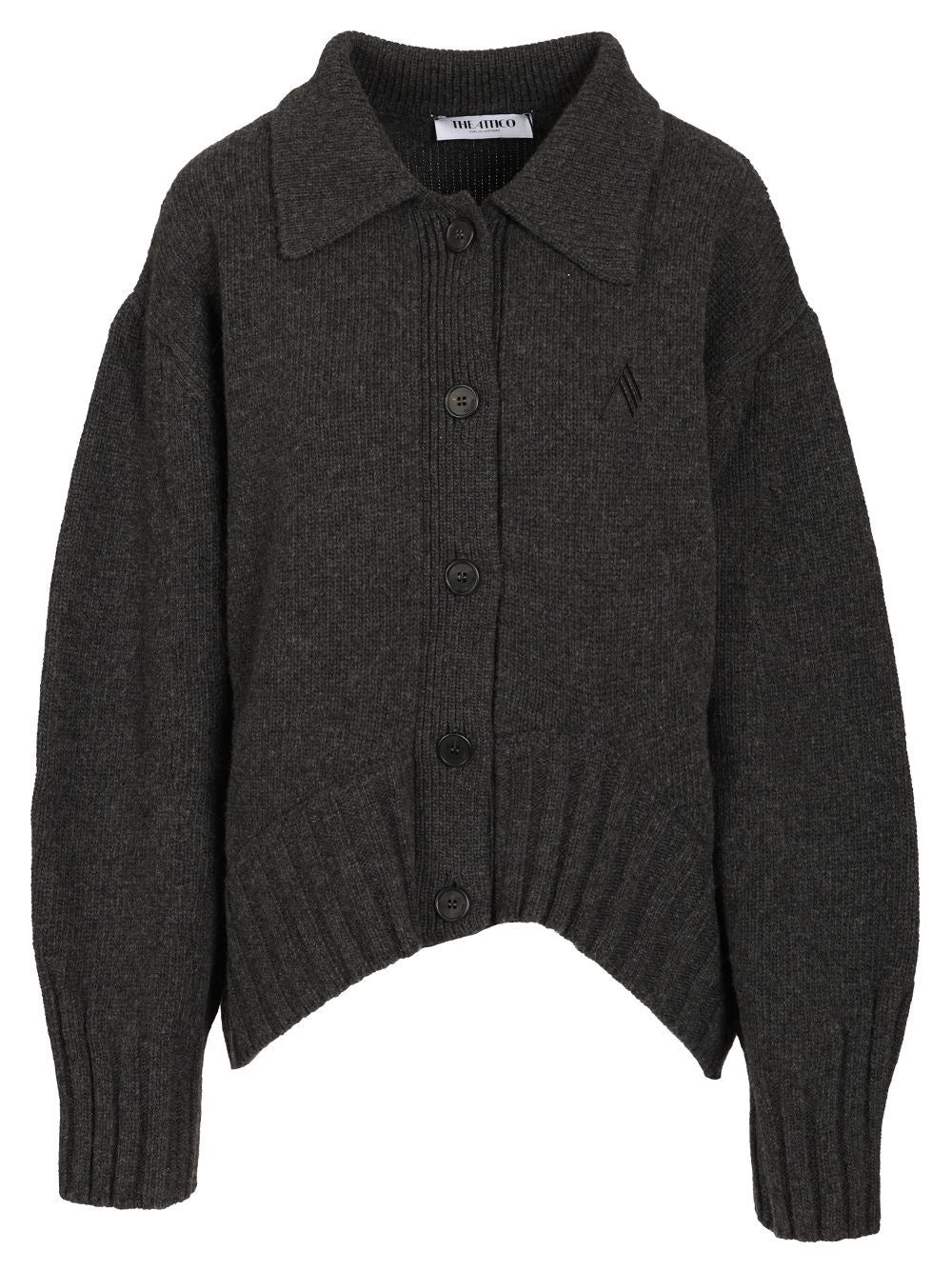The Attico Women Cardigan With Embroidered Logo