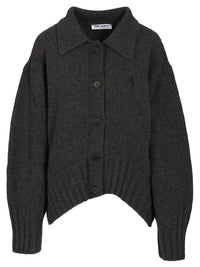 The Attico Women Cardigan With Embroidered Logo