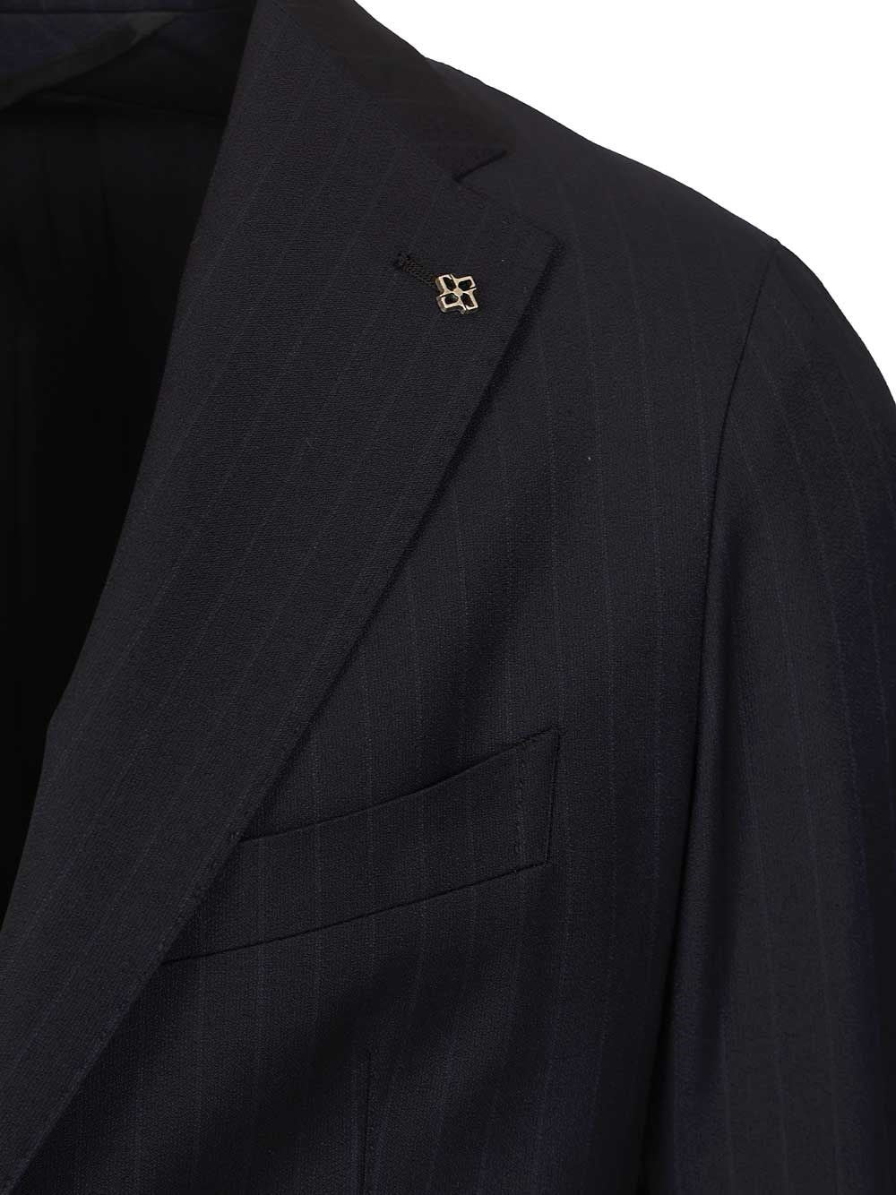 Tagliatore Men Montecarlo Pinstriped Suit