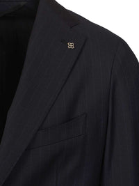 Tagliatore Men Montecarlo Pinstriped Suit