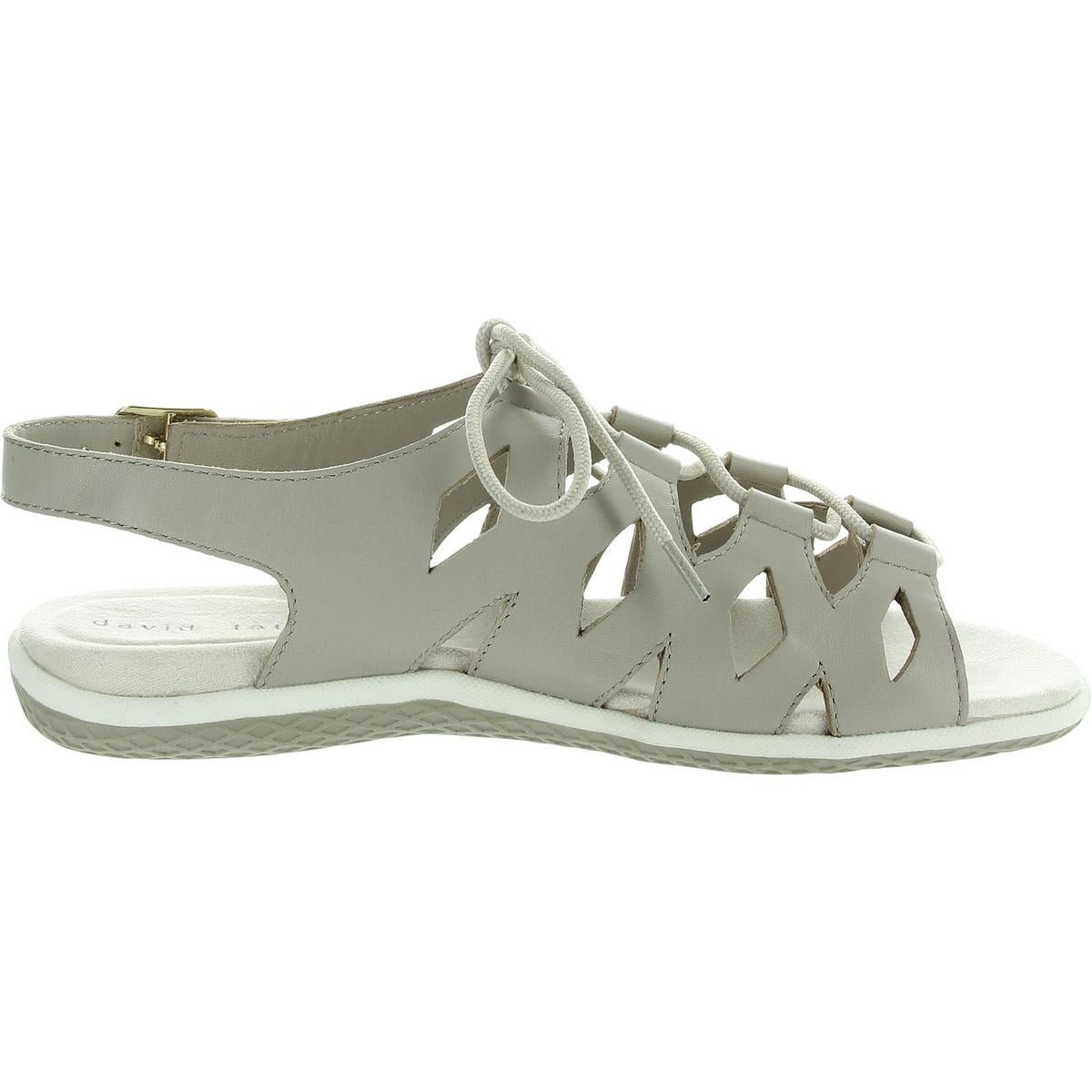 Darcy Womens Lace-Up Leather Slingback Sandals