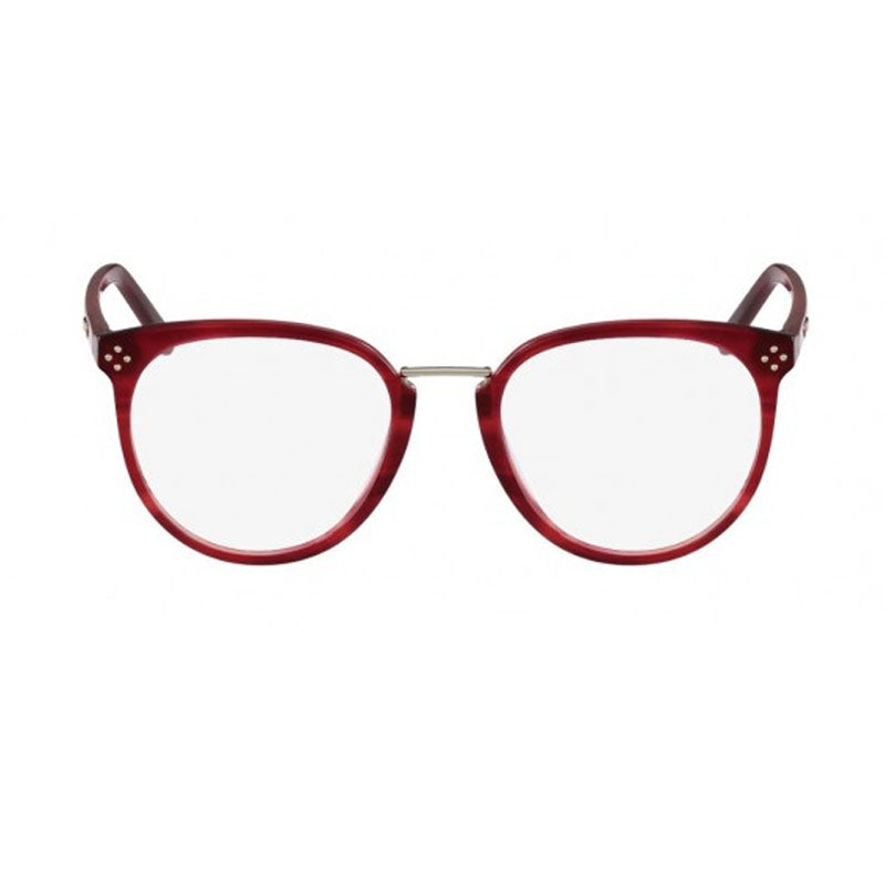 Chloe Eyeglasses Square Full Rim, Burgundy Frame and Clear Demo Lens Lens CE2690606