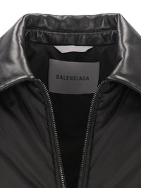 Balenciaga Men Twill Cocoon Bomber Jacket