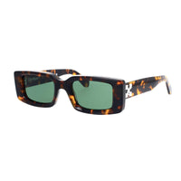 Off-White Off-White Sunglasses Rectangle Full Rim, Havana Frame and Green Lens OERI016ARTHUR6455