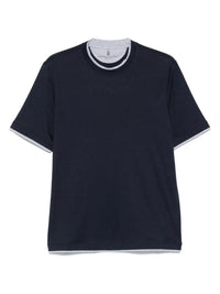 Brunello Cucinelli Men T-Shirt With Faux-Layering