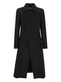 Dries Van Noten Men Long Coat With Asymmetric Buttons