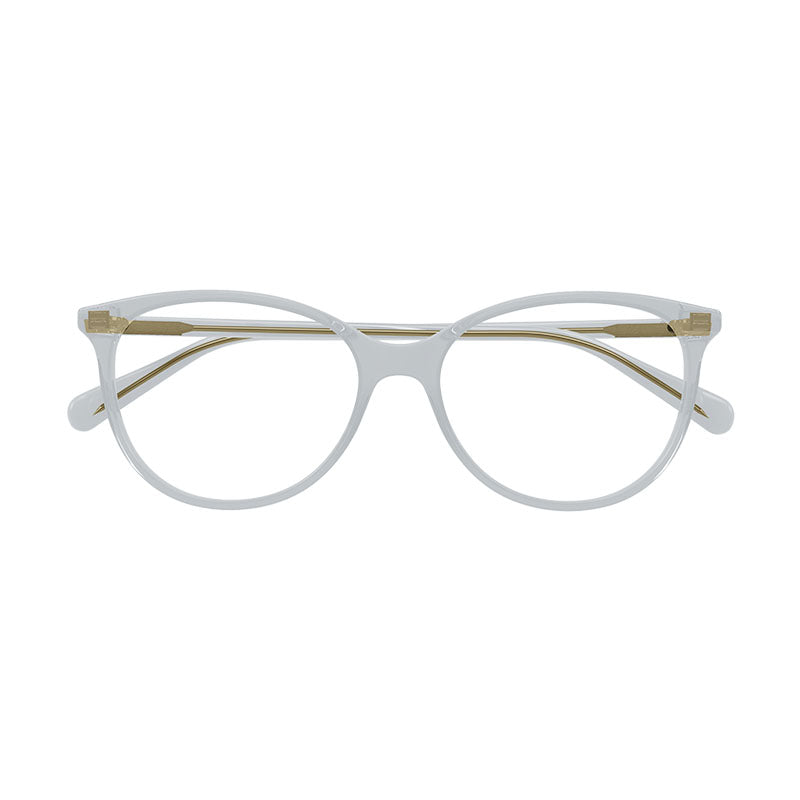 Gucci Eyeglasses Cat Eye Full Rim, Blue Gradient Frame and Clear Demo Lenses Lens GG0550O004