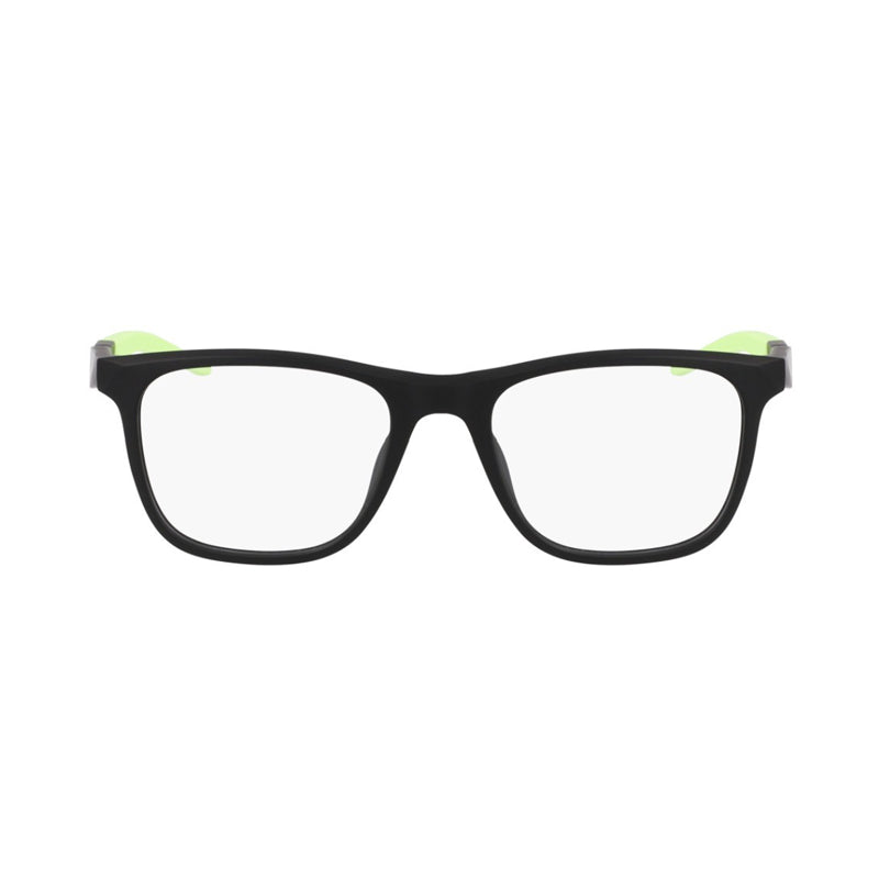 Nike Nike Eyeglasses Square Full Rim, Matte Black Frame and Clear Demo Lens Lens NIKE7056N003