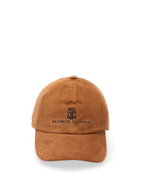 Brunello Cucinelli Men Suede Baseball Cap