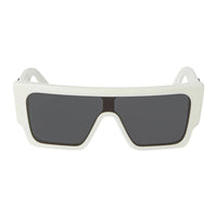 Off-White Sunglasses Shield Full Rim, White Frame and Dark Grey Lens OERI14FMARION0107