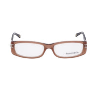 Tiffany & Co. Tiffany & Co. Eyeglasses Rectangle Full Rim, Pink Brown/Havana Frame and Clear Demo Lens Lens TF2021-B8069