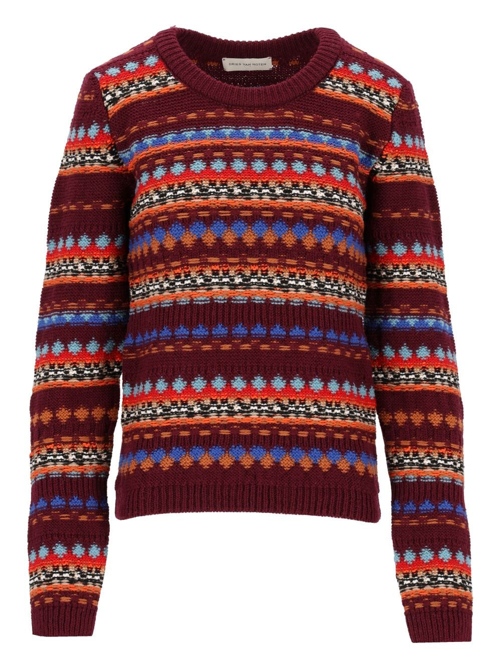 Dries Van Noten Women Jacquard Wool Sweater