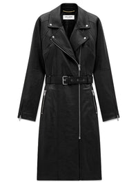 Saint Laurent Women Leather Coat