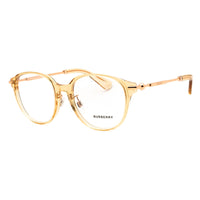 Burberry Eyeglasses Round Full Rim, Transparent Frame and Clear Demo Lenses Lens BE2412D3024