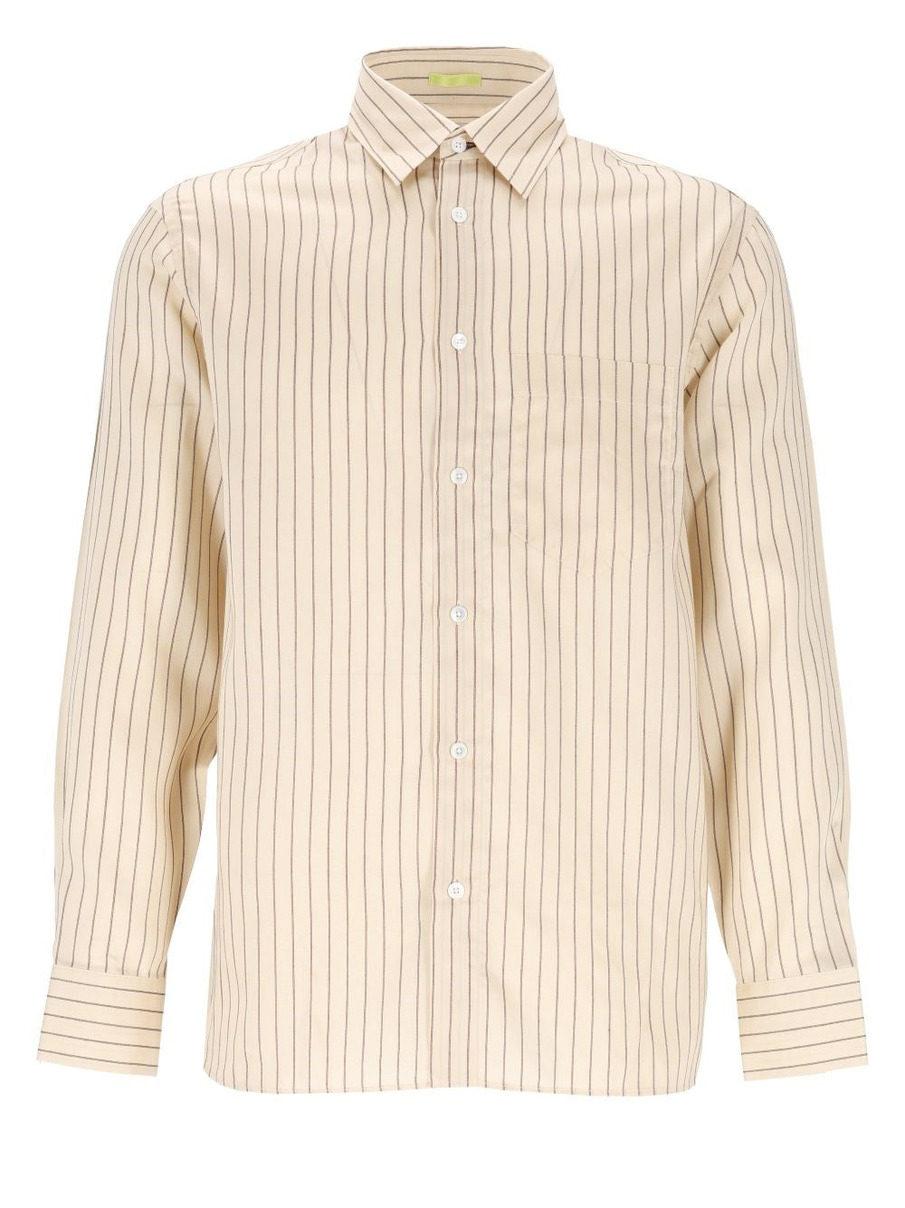 Paul Smith Paul Smith Men Striped Lyocell And Silk Shirt