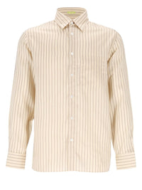 Paul Smith Paul Smith Men Striped Lyocell And Silk Shirt