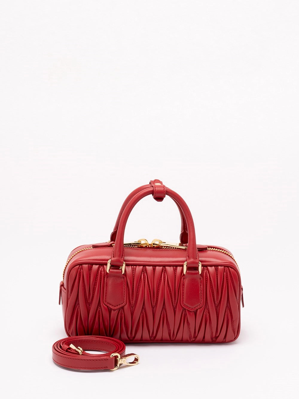 Miu Miu Women `Arcadie` Matelassé Nappa Leather Bag