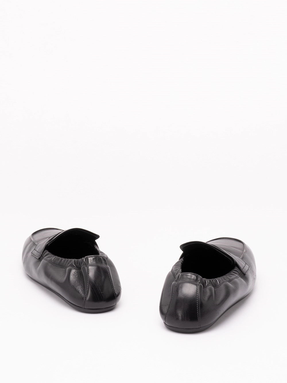 Prada Prada Men Shuffle Antiqued Leather Loafers