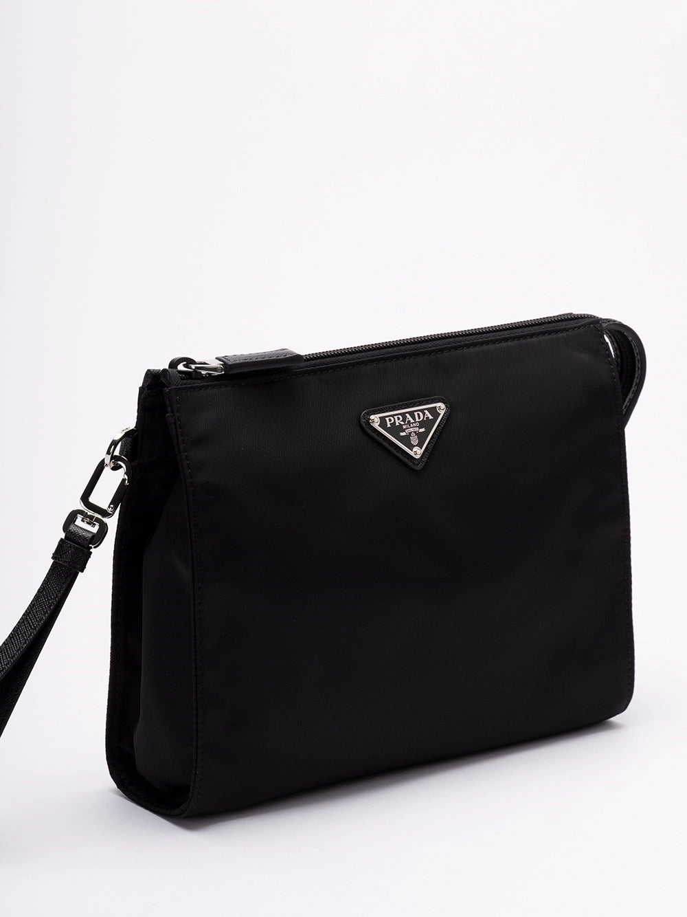 Prada Men Re-Nylon And Saffiano Pouch