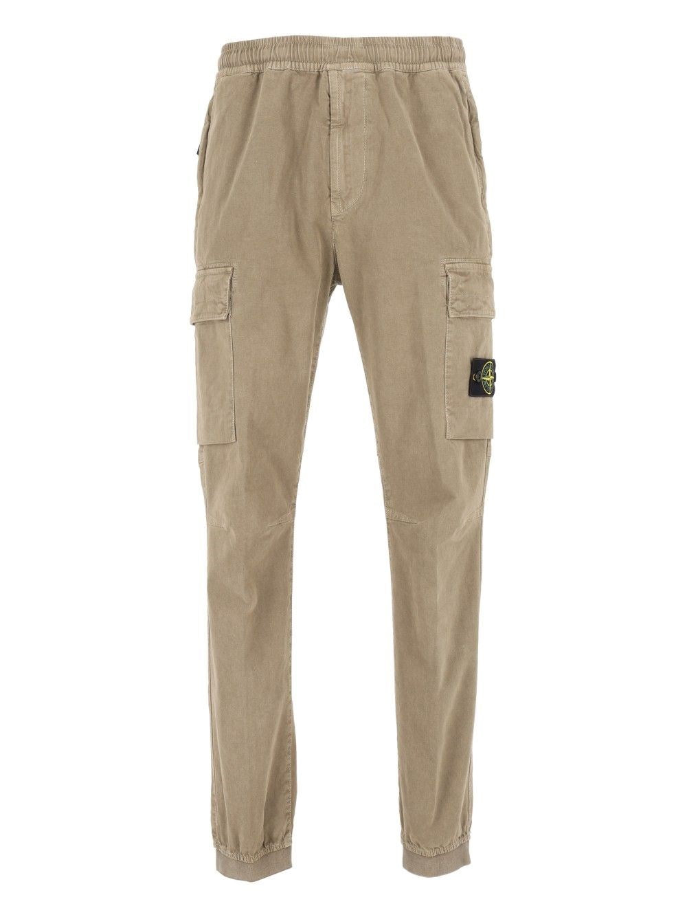 Stone Island Men Vintage-Effect Stretch Trousers