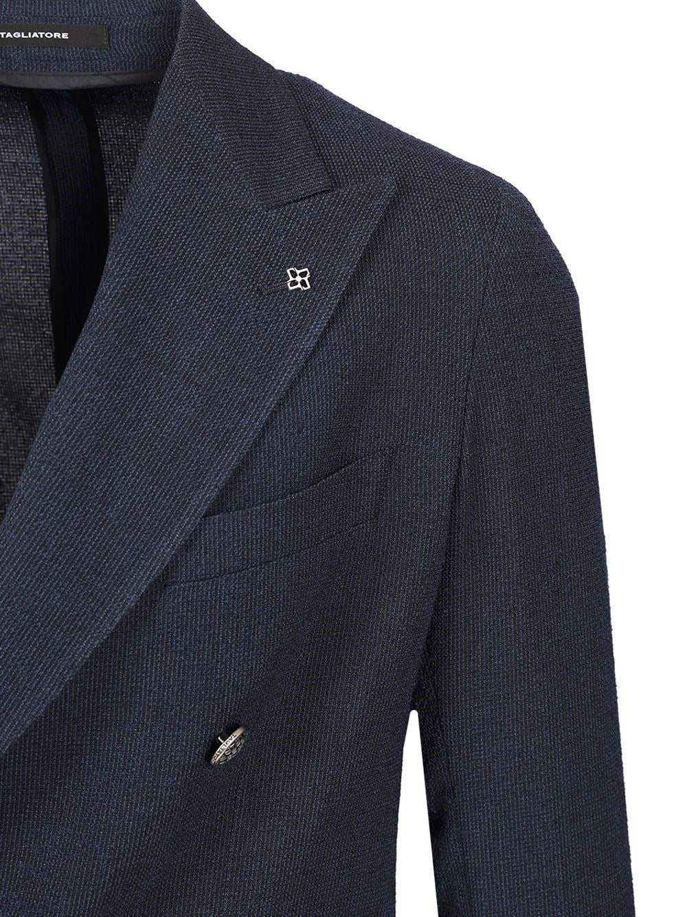 Tagliatore Men Montecarlo Doppio Petto Misto Lana Crepe