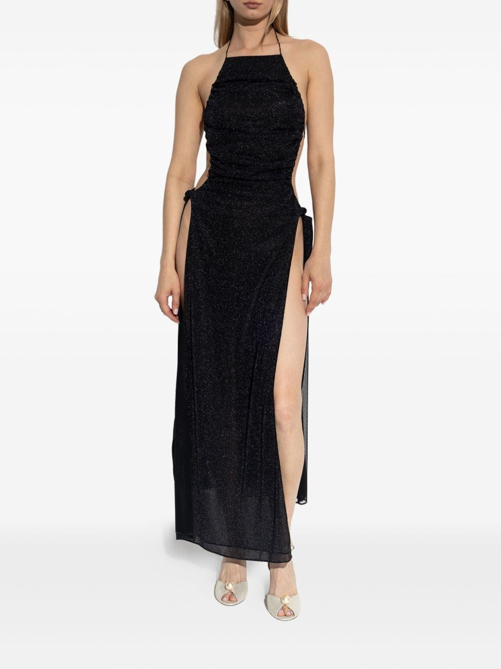 Oseree Women Dress With Lurex Thread Finish