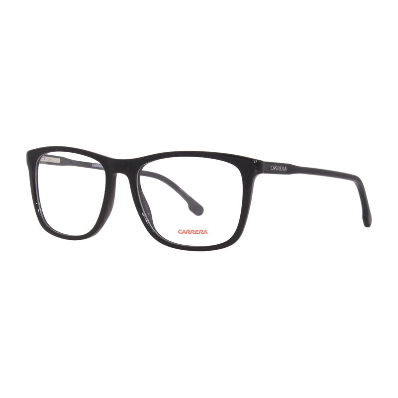 Carrera Carrera Eyeglasses Square Full Rim, Black Frame and Clear Demo Lenses Lens CARRERA263080700