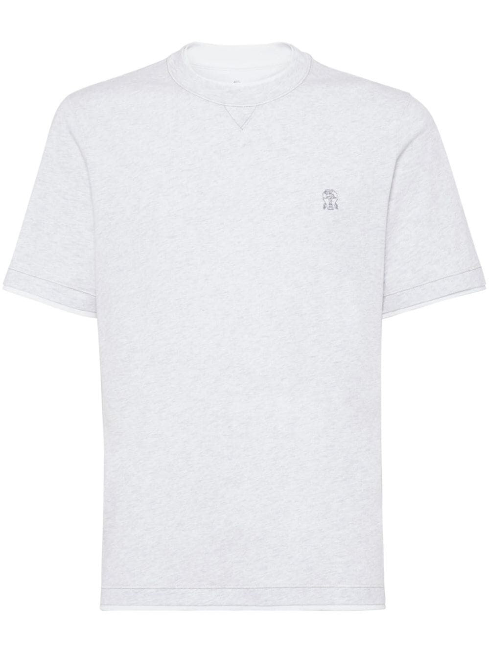 Brunello Cucinelli Men T-Shirt With Faux-Layering