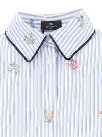 Etro Women Striped Jacquard Cotton Shirt