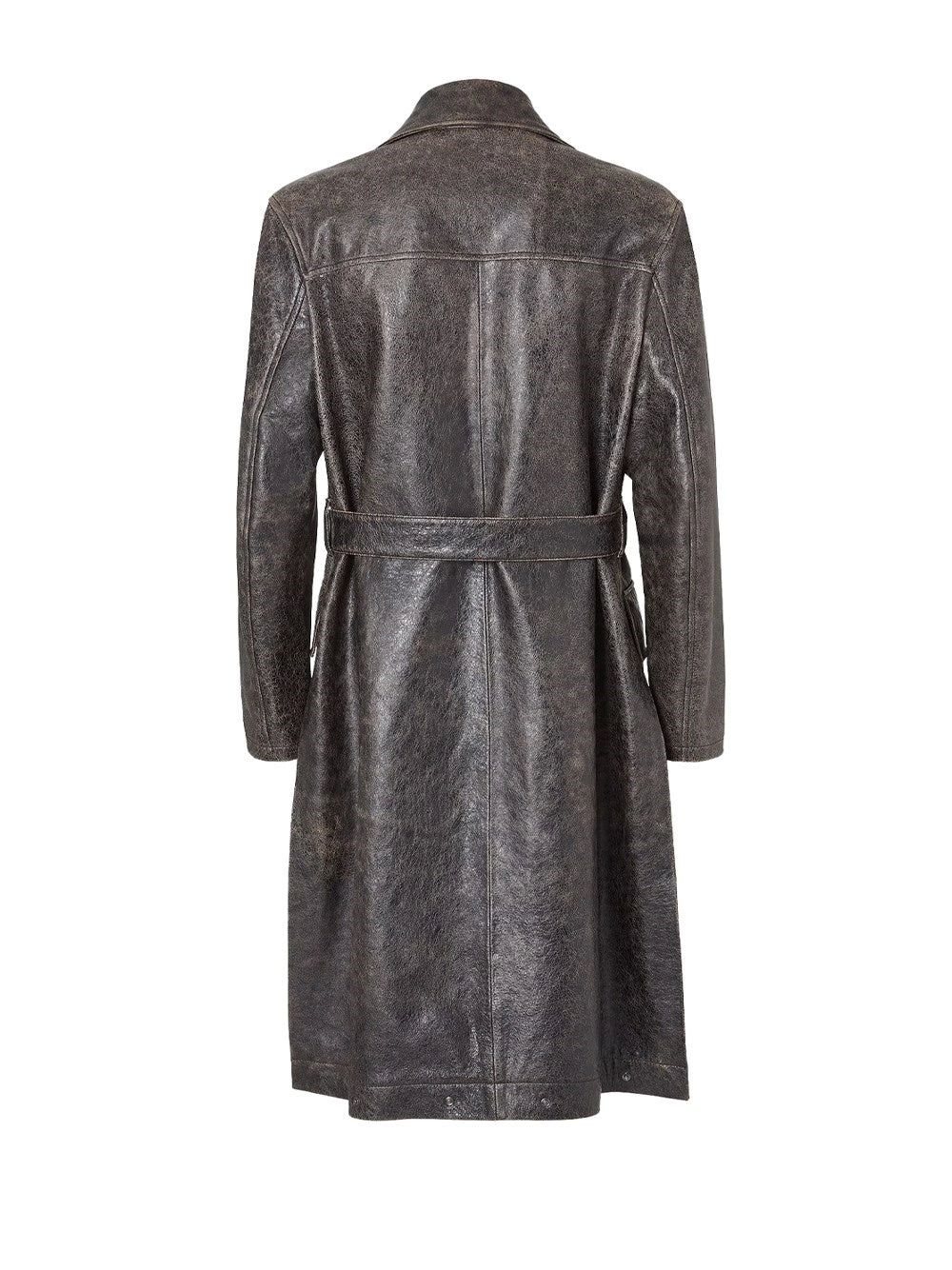 Fendi Men Leather Trench