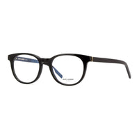 Saint Laurent Eyeglasses Round Full Rim, Transparent Beige Frame and Clear Demo Lenses Lens SLM111004