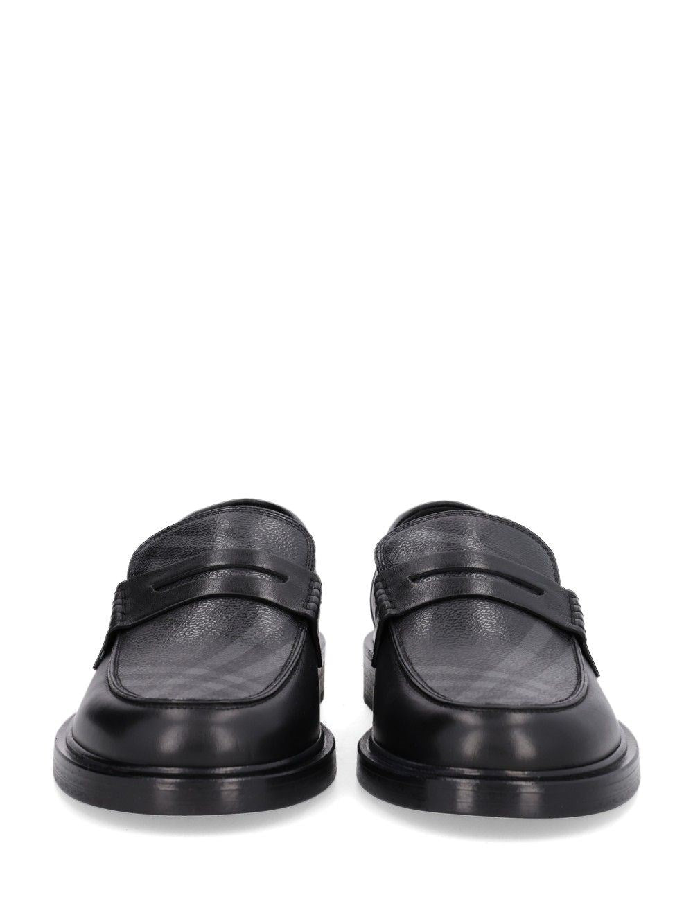 Burberry Burberry Men Pembroke Loafers In Leather And Check