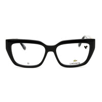 Lacoste Eyeglasses Rectangle Full Rim, Black Frame and Clear Demo Lenses Lens L2934001