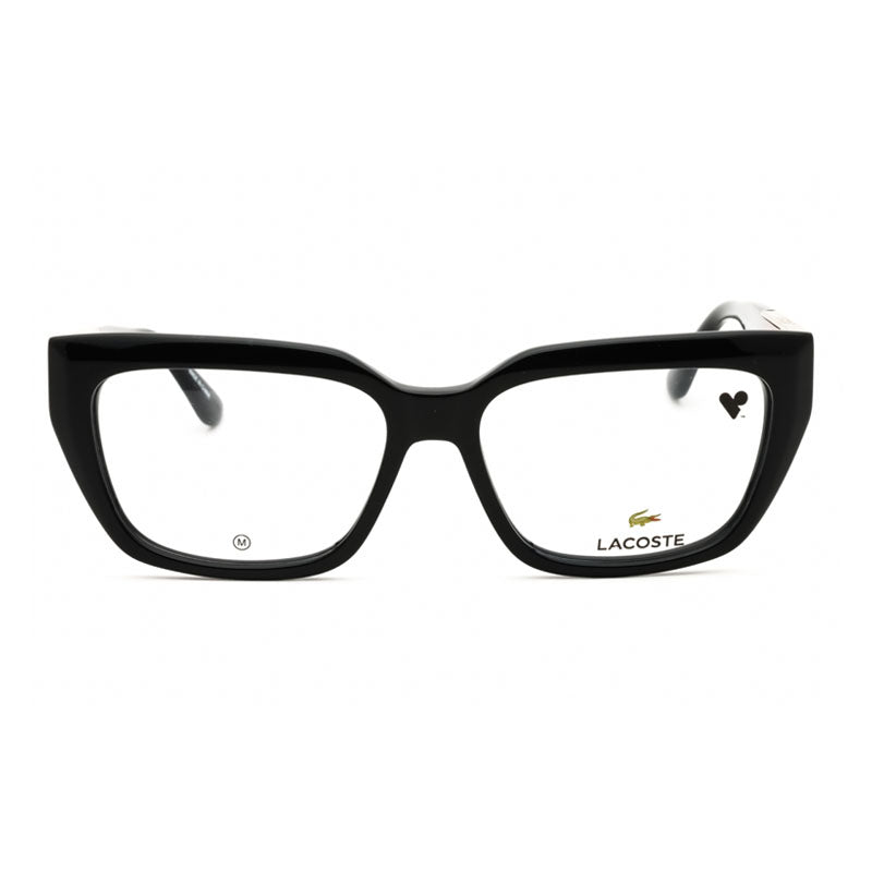 Lacoste Eyeglasses Rectangle Full Rim, Black Frame and Clear Demo Lenses Lens L2934001