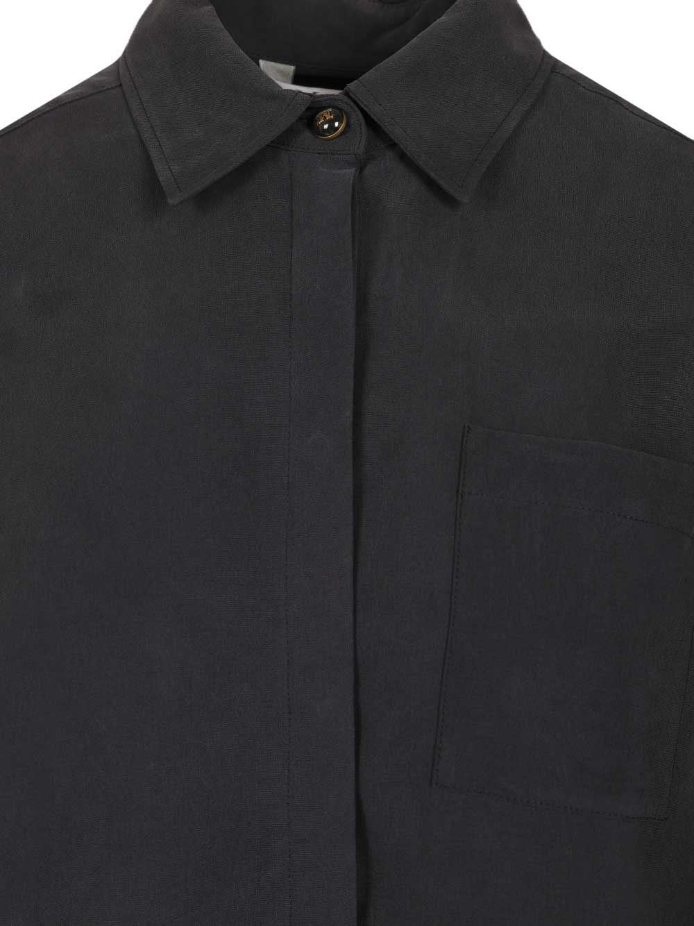 Max Mara Max Mara Women Siamese Shirt In Washed Silk