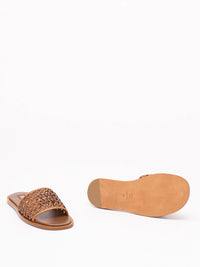 Miu Miu Women Woven Slide Sandals