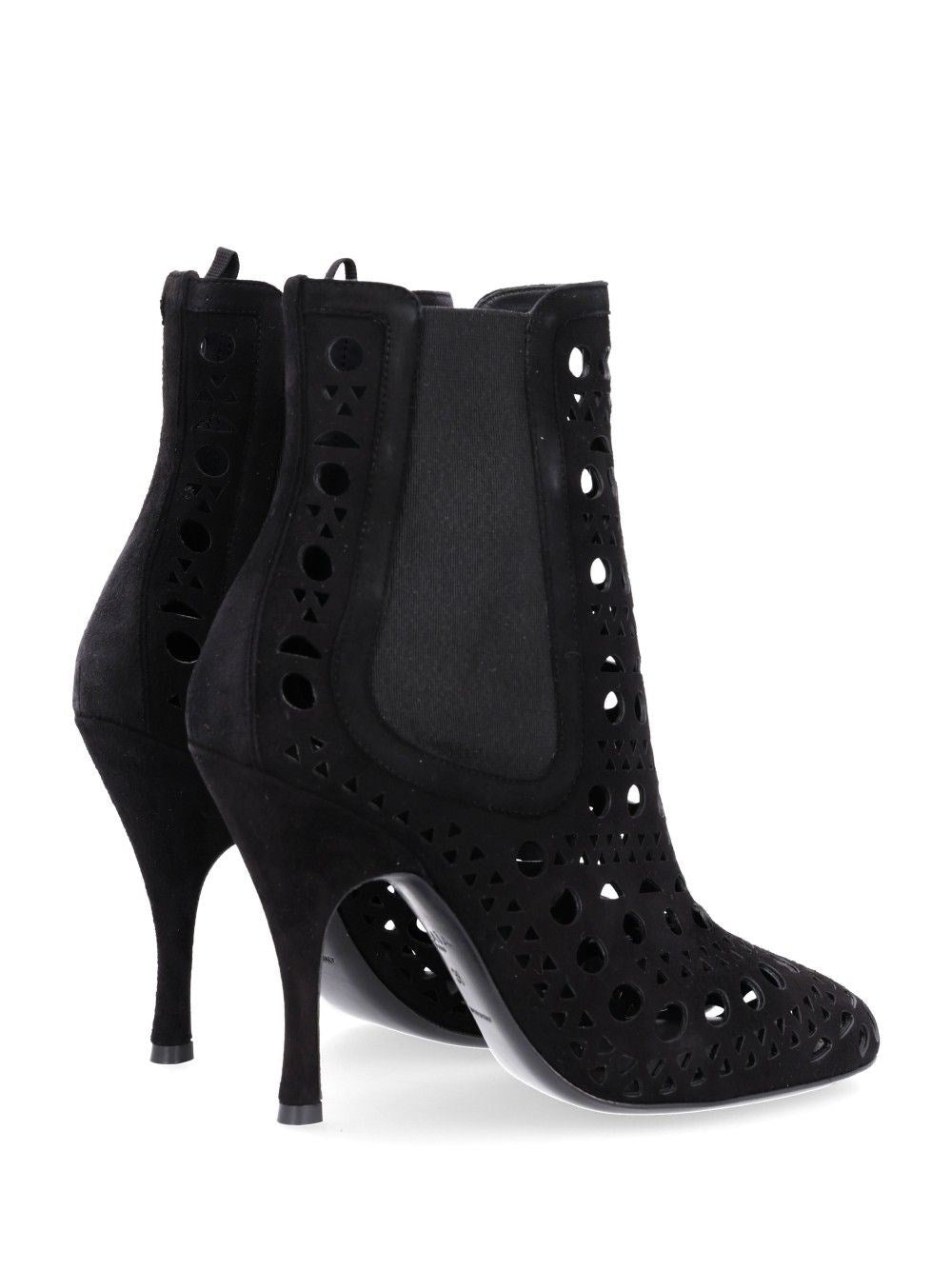 Alaïa Alaïa Women Vienne Perforated Suede Ankle Boots