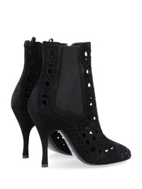 Alaïa Alaïa Women Vienne Perforated Suede Ankle Boots