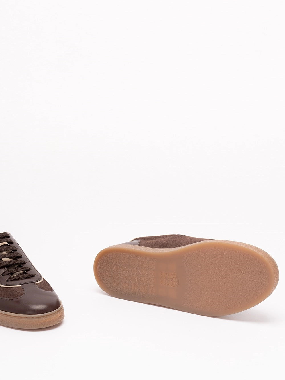 Brunello Cucinelli Men Calfskin And Leather Sneakers